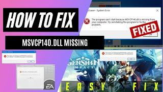 MSVCP140.dll Missing in Windows [SOLVED***] Genshin Impact, Origin, The Sims, Valorant, NBA & APEX