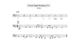 Virtual Sight Reading Level 3.4 (Tuba)