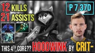 4th Core!!! Crit- Hoodwink Support 12 Kills 21 Assists #gameplay4k #patch737d #fullgame #dota2