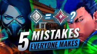 5 MISTAKES Players Make At EVERY RANK! - Valorant