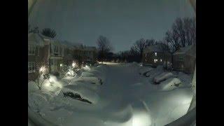 "Snowzilla" snow blizzard timelapse, Maryland, USA. January 2016.