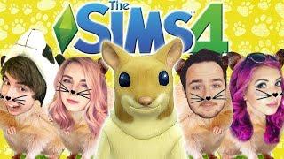 The Sims 4: Raising YouTubers as HAMSTERS & RODENTS (CAS, House Build, Gameplay)