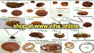 All Faces Genuine Certified Rudraksha available at www.viha.online