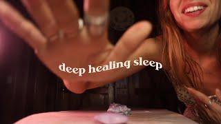 ASMR REIKI deep healing sleep | full body chakra balancing, energy plucking, cord cutting