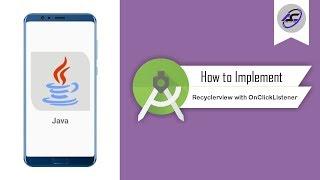 How to Implement Recyclerview with OnClickListener in Android Studio | RecyclerView | Android Coding