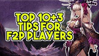 TOP 10 + 3 Tips for F2P Players | War of the Visions FFBE