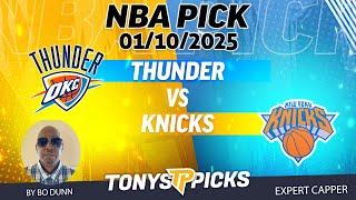 Oklahoma City Thunder vs New York Knicks 1/10/25 NBA Pick to Bet