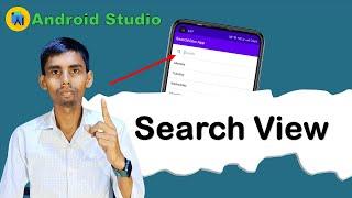 How to Implement Search Bar in Android Studio | searchview with listview