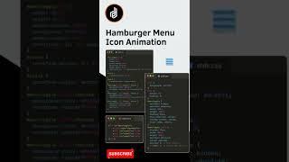 Hamburg Menu Icon Animation