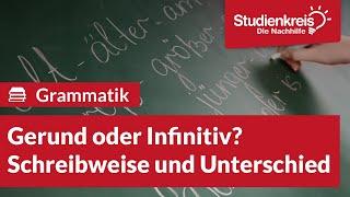 Gerund oder Infinitiv? | Englisch verstehen mit dem Studienkreis