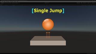 Single Jump | Rigidbody | Unity Game Engine