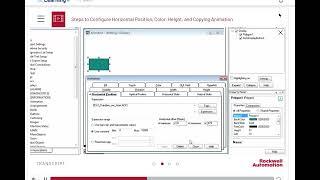 Steps to configure position,color, height, and copying animation in FactoryTalk View ME