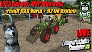 LS25 | Fendt 939 Vario + Amazone Citan 15001-C | 92 ha Weizen Drillen auf der MVP Map Beta Live