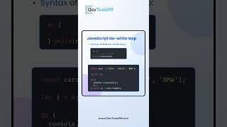 JavaScript Loop Types! Every Developers Must Know. #devtools99 #javascript #coding #programming