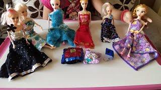 Gorgeous DIY Barbie doll dresses