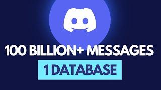 How Discord Managed To Store BILLIONS Of Messages With This Database