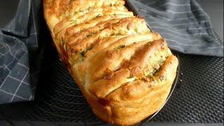 Garlic bread with cheese and herbs!