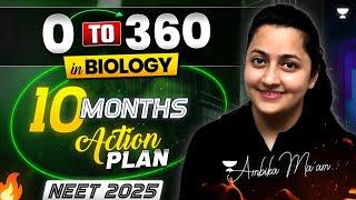 Best Strategy to Score 360/360 in NEET 2025 Biology | 10 months Action Plan | Ambika Sharma