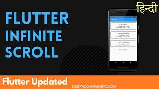 Infinite Scroll In Flutter | ScrollNotificationListener and Listview | Desi Programmer HINDI