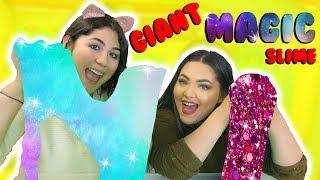 DIY GIANT MAGIC SLIME | Making a giant green magic slime A.K.A. green screen | Slimeatory #164