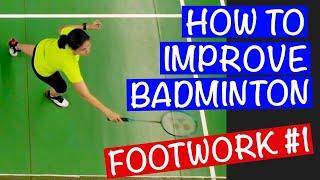 IMPROVE BADMINTON FOOTWORK on the FRONT COURT- Cover the front court with V-Front footwork #footwork