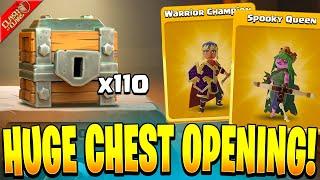 Opening 110 Treasure Chests in Clash of Clans!