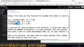 Javascript for beginners  | Round up number to n decimal places Javascript