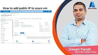 How to add public IP to azure vm
