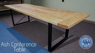 Conference Table- How to build a large table with metal bases