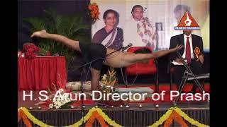 H.S Arun's yoga demonstration in presence of Guruji on Sept 2009