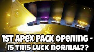 My 1st Apex Legends Pack Opening - 3 Legendary in 9 Packs??