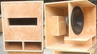 Powerful subwoofer 18 inch cabinet design // Audio circuit production