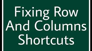 How to fix Columns Width and Row Height with shortcut in Ms Excel | Excel tips and tricks | Hindi