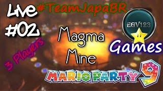 [60 FPS] Live #02 29/05/2016 (Mario Party 9 #01) Feat. Team JapaBR