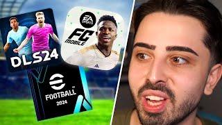 EN İYİ MOBİL FUTBOL OYUNU HANGİSİ? // FC 24 MOBILE vs DLS 24 vs eFOOTBALL 24 MOBILE