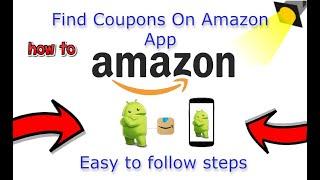 How To Find Coupons On Amazon App