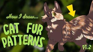 I Draw MORE Cat Fur Patterns | Tutorial Pt. 2