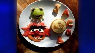 Mom Creates Incredible Cartoon Characters From Food for Son