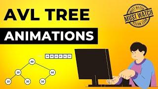 AVL Tree Animations | Data Structure | Visual How