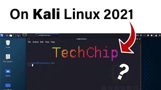 Colored Text art on kali Linux 2021 Terminal [Hindi]