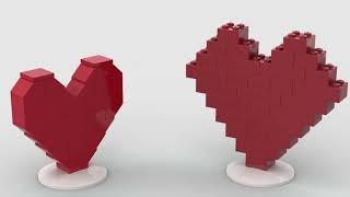 How to build a Lego Heart for Valentine's Day