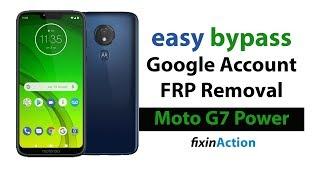 Easy Bypass Moto G7 Power XT1955 FRP Google Account Removal Without PC 2019