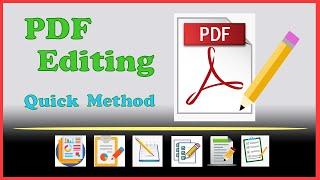 How to Edit PDF File | Writing | Inserting | Deletion | Changing | Drawing