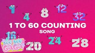 Counting to 60 | Number Song | 1 to 60 Counting Song for Kids [by Boo Boo Gaga] #booboogaga