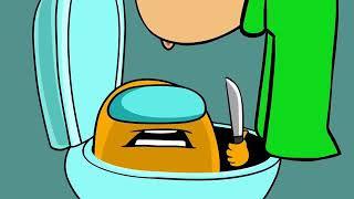 among us potty man funny Kartun video