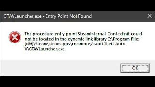 GTA 5 THE PROCEDURE ENTRY POINT FIX | JUST 1MIN PROBLEM FIX |