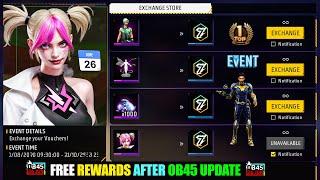 FREE All Reward 26 June Patch Update Free Fire | Free Rewards After Ob45 Update Free Fire