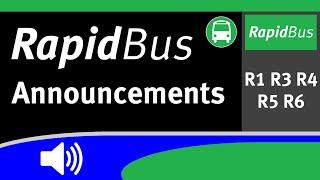 SkyTrain Announcements - RapidBus Announcements [NEW] ft. R6 Scott Road RapidBus