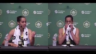 Skylar Diggins Smith Kept It Real After The Seattle Storm Loss To The Washington Mystics!!