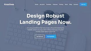 How to make a website using Html Css and Bootstrap | Bootstrap Landing Page Tutorial